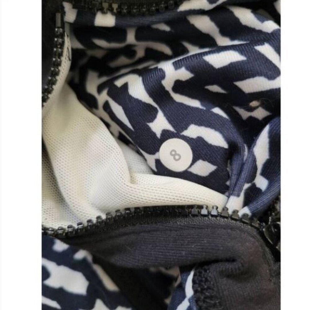 Lululemon Define Jacket Rare Print Net Pop Sz 8 - Picture 9 of 11